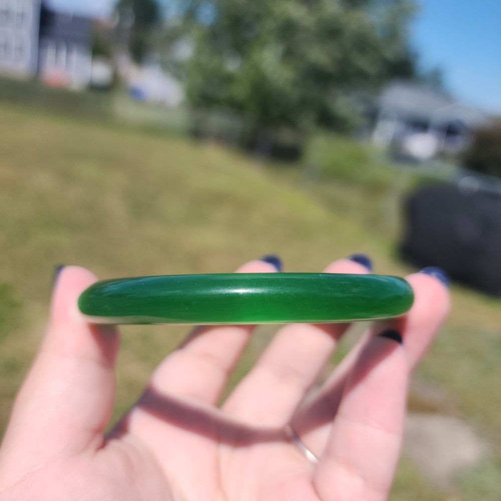 Green Cat Eye Bangle - image 5